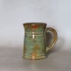 Mug vert/brun en grès